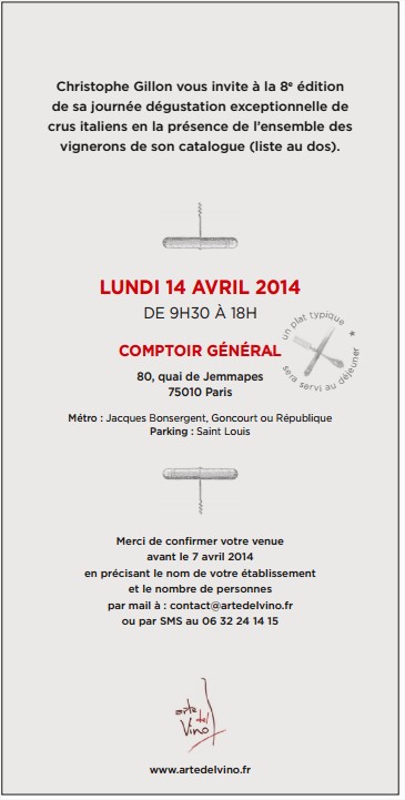 INVITATION DEGUSTATION ARTE DEL VINO 2014 back.jpg